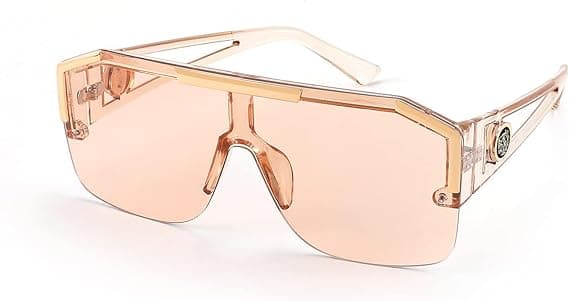 FEISEDY Flat-Top Shield Sunglasses